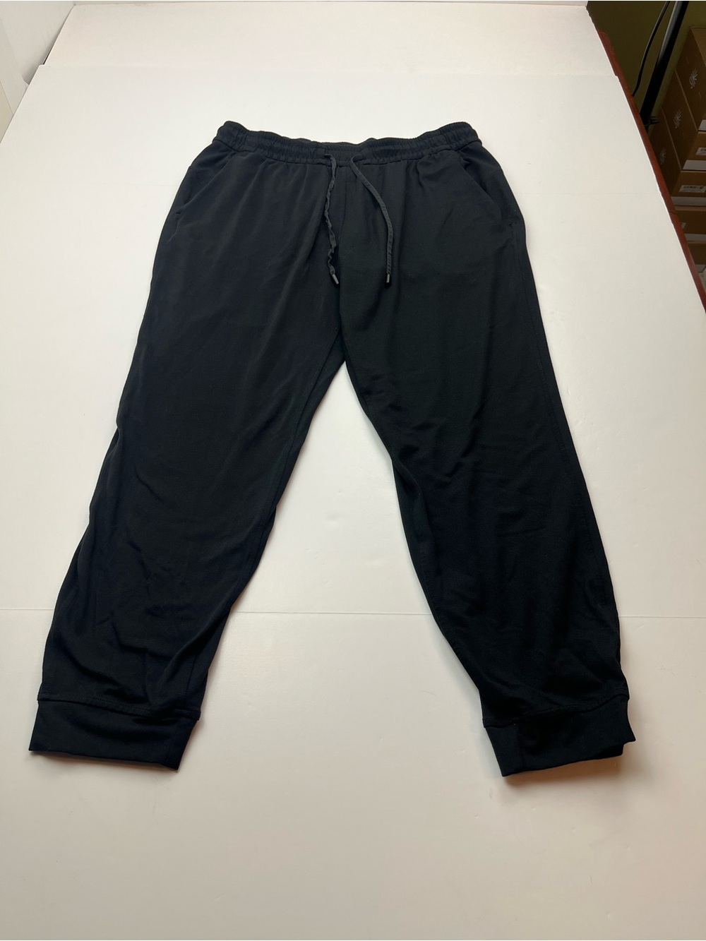Lululemon Soft Jersey Classic-Fit Mid-Rise Jogger Womens Size 8 Black Pull-on